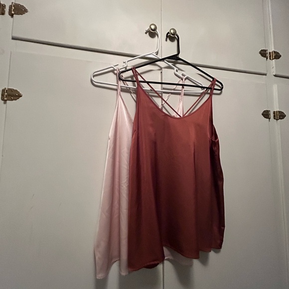Two Satin Spaghetti Strap Camisoles - Picture 8 of 12